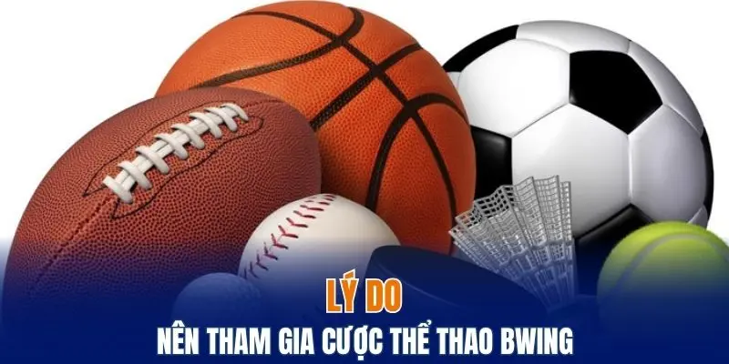 Vì sao bạn nên tham gia cược thể thao Bwing
